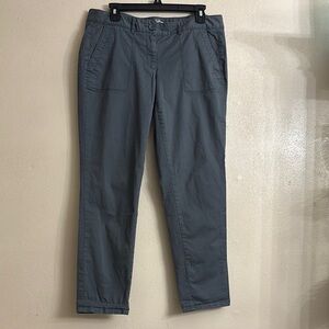 LOFT Gray Chinos Classic Fit Cotton Blend